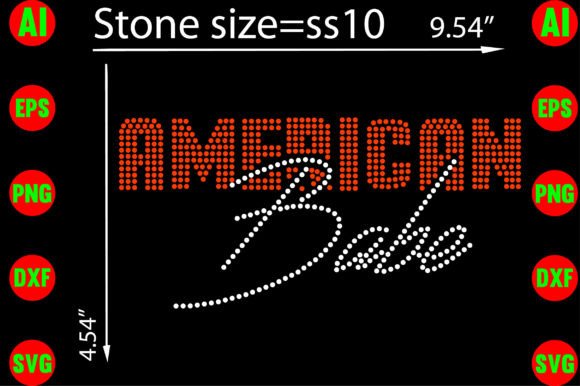 American Babe Rhinestone Templates: Bold Sparkle for Your Projects