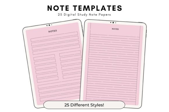 Ballerina Printable Note Templates: Elegance for Every Page