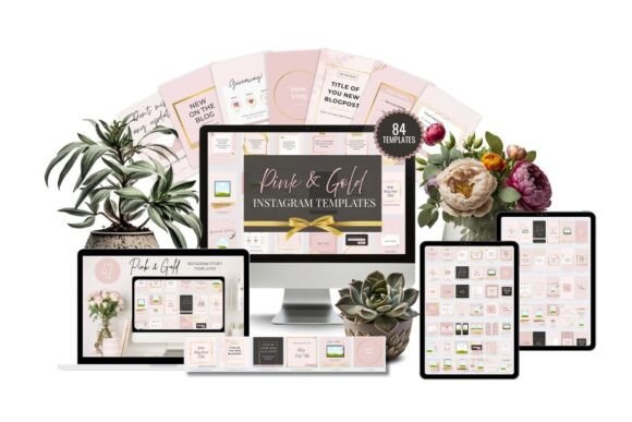Effortless Aesthetics: Mastering Your Feed with Pink Instagram Templates