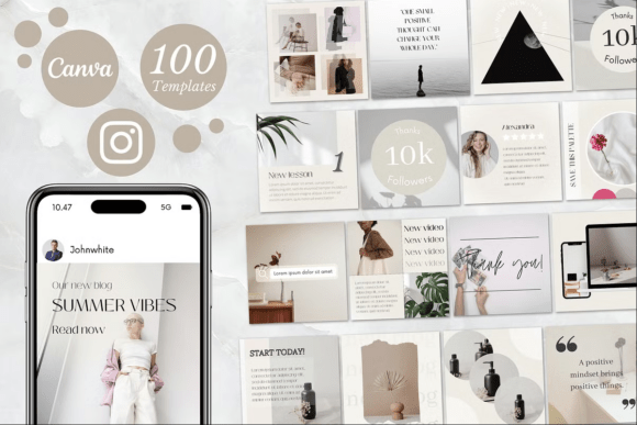 Elevate Your Feed: The Power of 100 Beige Instagram Templates