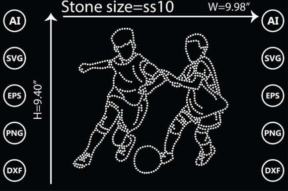 Elevate Your Game Day Crafts with Football Rhinestone Templates