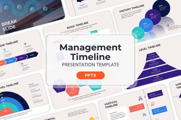 Management Timeline: A Professional PPT Template for Strategic Clarity