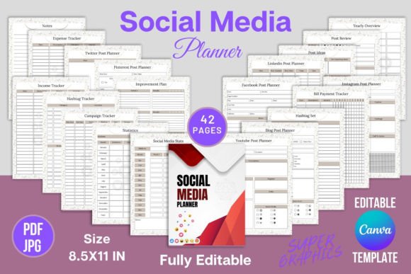 Master Your Content Strategy with Social Media Planner Canva Templates KDP