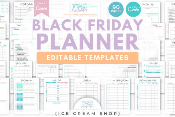 Master Your Sales Strategy with Black Friday Planner Canva Templates /9