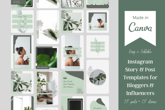 Nature Instagram Templates for Canva: Cultivate a Magnetic Feed