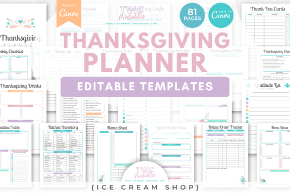 Organize Your Feast: A Designer's Guide to Thanksgiving Planner Canva Templates 9