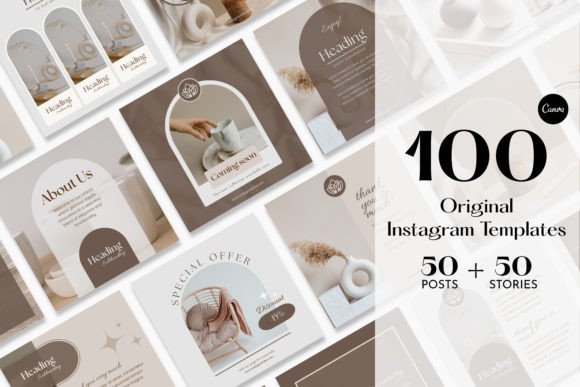 Refine Your Visual Voice with Aesthetic Beige Instagram Templates