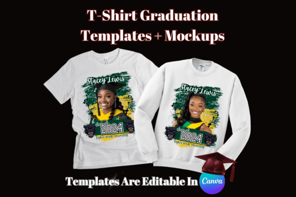 T-Shirt Graduation Templates + Mockups for Your Next Design