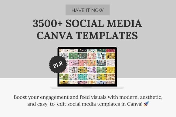 Transform Your Feed: A Designer's Take on 3500+ Social Media Canva Templates (PLR)