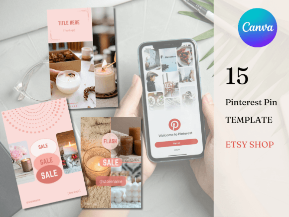 Transform Your Pinterest Feed with Pink Etsy Canva Templates